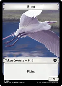 Bird (0004) // Satyr (0029) Double-Sided Token - Foil